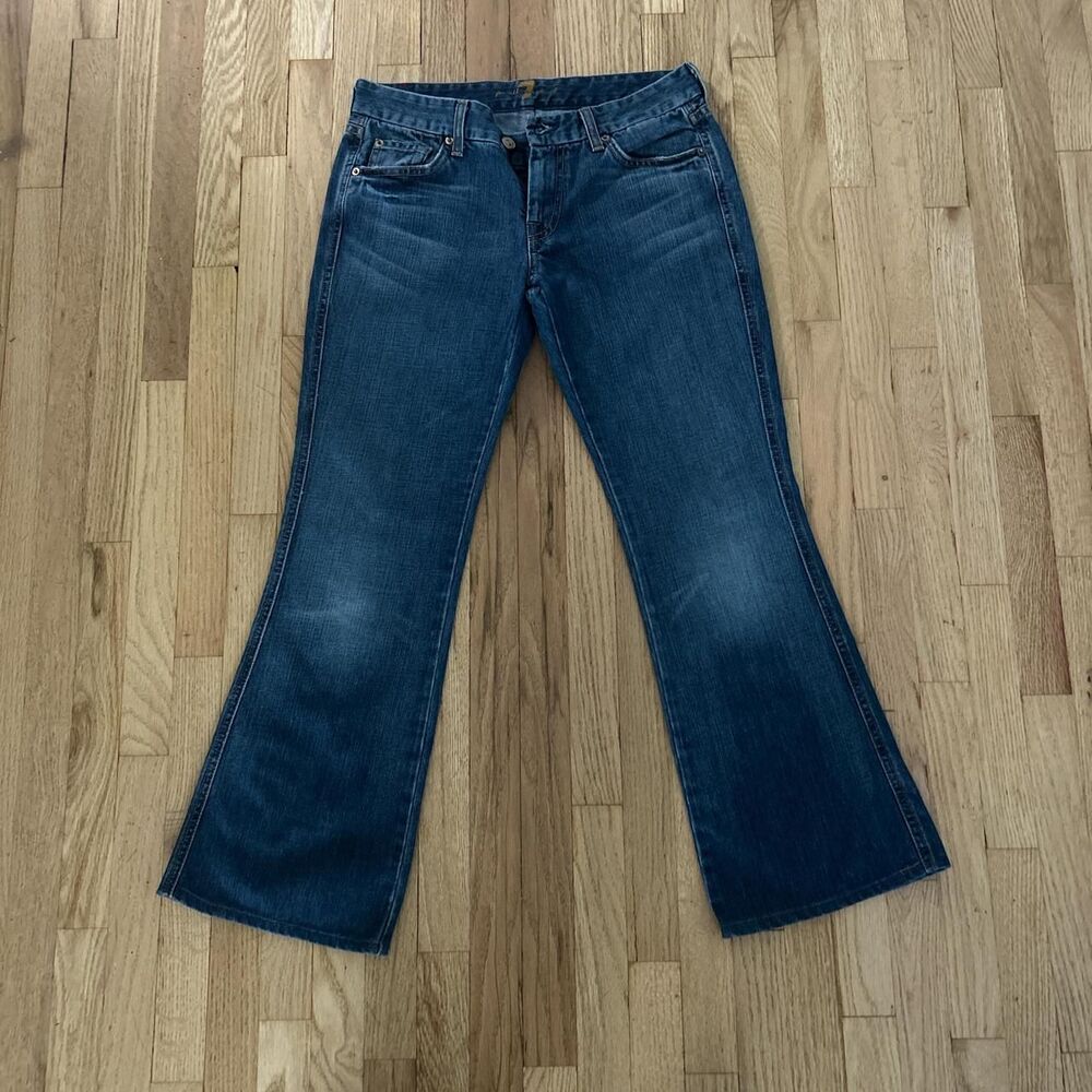 7-for-all-mankind Women's Blue Jeans